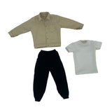 Maxbell 1:6 Scale Action Figure Clothes Corduroy suits Doll Costume for 12 inch Male Khaki