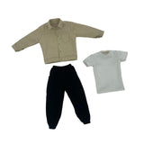 Maxbell 1:6 Scale Action Figure Clothes Corduroy suits Doll Costume for 12 inch Male Khaki