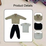 Maxbell 1:6 Scale Action Figure Clothes Corduroy suits Doll Costume for 12 inch Male Khaki