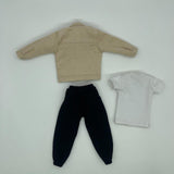 Maxbell 1:6 Scale Action Figure Clothes Corduroy suits Doll Costume for 12 inch Male Khaki