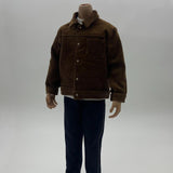 Maxbell 1:6 Scale Action Figure Clothes Corduroy suits Doll Costume for 12 inch Male Brown