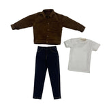 Maxbell 1:6 Scale Action Figure Clothes Corduroy suits Doll Costume for 12 inch Male Brown