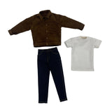 Maxbell 1:6 Scale Action Figure Clothes Corduroy suits Doll Costume for 12 inch Male Brown