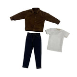 Maxbell 1:6 Scale Action Figure Clothes Corduroy suits Doll Costume for 12 inch Male Brown