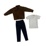 Maxbell 1:6 Scale Action Figure Clothes Corduroy suits Doll Costume for 12 inch Male Brown