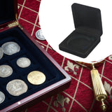 Maxbell Challenge Coin Box for Collector Collection Case for Challenge Display Medal Black