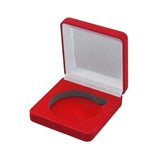 Maxbell Challenge Coin Box for Collector Collection Case for Challenge Display Medal Red