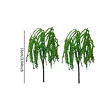 Maxbell Miniature Trees Accessories DIY Crafts for Station Platform Model Sand Table 10cm