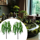 Maxbell Miniature Trees Accessories DIY Crafts for Station Platform Model Sand Table 10cm