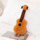 Maxbell Musical Instrument Plush Toy Creative Home Decor Versatile Musical Plush Toy Guitar