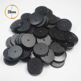 Maxbell Gaming Miniatures Bases 1.10inch Mini Table Games Black Game Figures Display 20pcs