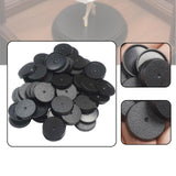 Maxbell Gaming Miniatures Bases 1.10inch Mini Table Games Black Game Figures Display 50pcs