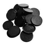 Maxbell Model Bases for Table Games Textured Circular Black Desktop Figurine Display 20pcs