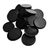 Maxbell Model Bases for Table Games Textured Circular Black Desktop Figurine Display 20pcs