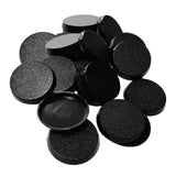 Maxbell Model Bases for Table Games Textured Circular Black Desktop Figurine Display 20pcs