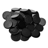 Maxbell Model Bases for Table Games Textured Circular Black Desktop Figurine Display 50pcs