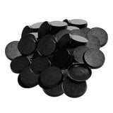 Maxbell Model Bases for Table Games Textured Circular Black Desktop Figurine Display 50pcs