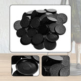 Maxbell Model Bases for Table Games Textured Circular Black Desktop Figurine Display 50pcs