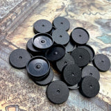 Maxbell Model Bases Textured Gaming Accessories Black for Tabletop Games Stable 32mm 20pcs