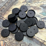 Maxbell Model Bases Textured Gaming Accessories Black for Tabletop Games Stable 32mm 20pcs