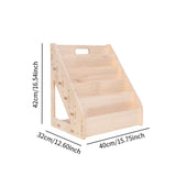 Maxbell Kids Bookshelf Wood Card Display Stand for Coloring Books Magazines Kid Room