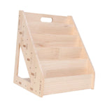 Maxbell Kids Bookshelf Wood Card Display Stand for Coloring Books Magazines Kid Room