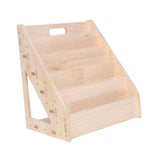 Maxbell Kids Bookshelf Wood Card Display Stand for Coloring Books Magazines Kid Room