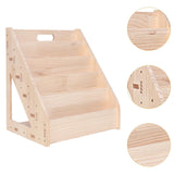 Maxbell Kids Bookshelf Wood Card Display Stand for Coloring Books Magazines Kid Room