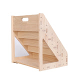 Maxbell Kids Bookshelf Wood Card Display Stand for Coloring Books Magazines Kid Room