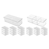 Maxbell Press on Nail Storage Box Set Clear Business Multipurpose Nail Art Organizer Long Box