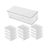 Maxbell Press on Nail Storage Box Set Clear Business Multipurpose Nail Art Organizer Long Box