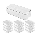 Maxbell Press on Nail Storage Box Set Clear Business Multipurpose Nail Art Organizer Long Box