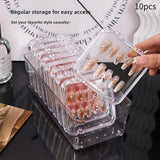 Maxbell Nail Display Tape for Press on Nails 10 Pieces for Packaging Storage Display