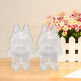 Maxbell 2Pcs Doll Display Case Convenient Accessory Lightweight Pendant Storage Case Standing 10.5cmx17cm