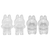 Maxbell 2Pcs Doll Display Case Convenient Accessory Lightweight Pendant Storage Case Standing 10.5cmx17cm