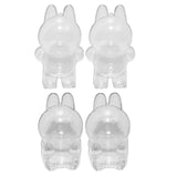 Maxbell 2Pcs Doll Display Case Convenient Accessory Lightweight Pendant Storage Case Standing 10.5cmx17cm