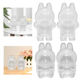 Maxbell 2Pcs Doll Display Case Convenient Accessory Lightweight Pendant Storage Case Standing 10.5cmx17cm