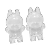 Maxbell 2Pcs Doll Display Case Convenient Accessory Lightweight Pendant Storage Case Standing 10.5cmx17cm