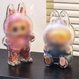 Maxbell 2Pcs Doll Display Case Convenient Accessory Lightweight Pendant Storage Case Standing 10.5cmx17cm