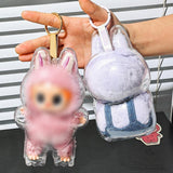 Maxbell 2Pcs Doll Display Case Convenient Accessory Lightweight Pendant Storage Case Standing 10.5cmx17cm