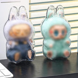 Maxbell 2Pcs Doll Display Case Convenient Accessory Lightweight Pendant Storage Case Sitting 8cmx15.5cm