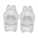 Maxbell 2Pcs Doll Display Case Convenient Accessory Lightweight Pendant Storage Case Sitting 8cmx15.5cm