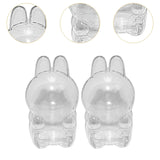 Maxbell 2Pcs Doll Display Case Convenient Accessory Lightweight Pendant Storage Case Sitting 8cmx15.5cm