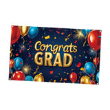 Maxbell Large Congrats Graduation Banner Supplies Congratulations Backdrop Graduate Banner