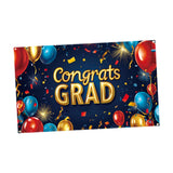 Maxbell Large Congrats Graduation Banner Supplies Congratulations Backdrop Graduate Banner