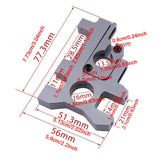 Maxbell RC Car Brushless Motor Mount Sturdy Replacements for 1/8 Scale RC Car ST Pro