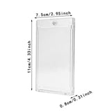 Maxbell Magnetic Card Holder Sleeve Game Cards Cards Storage Organizer Card Case Argent Magnetic