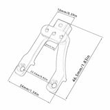 Maxbell RC Car Front and Rear Shock Absorber Bracket 1/12 Professional for MN86 G500 Black