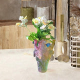 Maxbell Flower Vase Glass Cute Modern Ornament Horse Glass Figurine Room Decorations