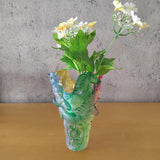 Maxbell Flower Vase Glass Cute Modern Ornament Horse Glass Figurine Room Decorations